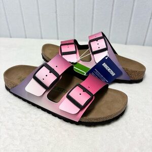 Birkenstock Women's Arizona Sandals in Ombre Pink/Purple Size 41 / 10
